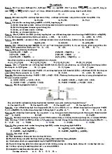 Đề ôn tập học kỳ 1 môn Hóa học Khối 12